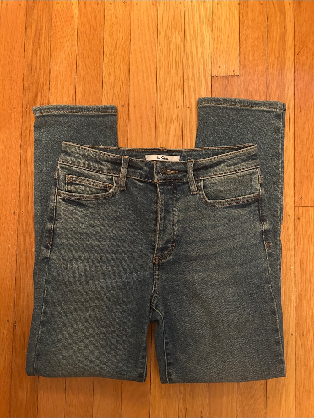 Sam Edelman High Rise Stiletto Straight Leg Jeans